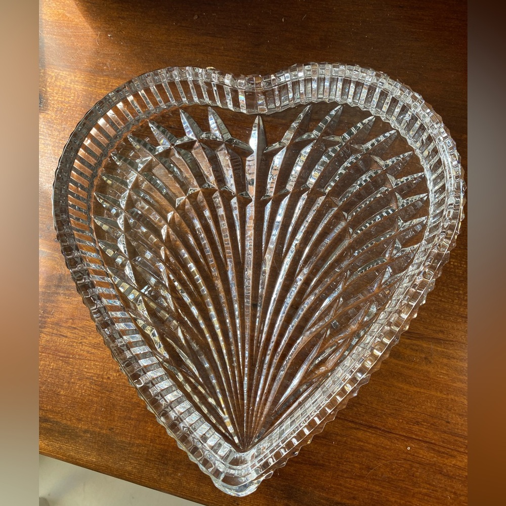 Free with purchase over $10 - Heart-Shaped Crystal Dish